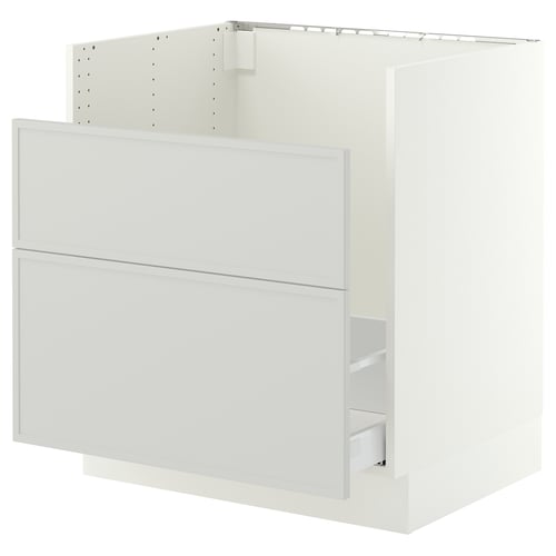 SEKTION / MAXIMERA Arm inf pr évier TALLSJÖN, blanc/Aspudden gris clair, 30x24x30 "