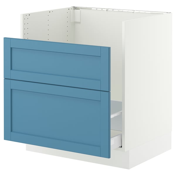 SEKTION / MAXIMERA Arm inf pr évier TALLSJÖN, blanc/Lerhyttan bleu, 30x24x30 "