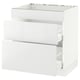 SEKTION / MAXIMERA Arm inf tabl cuis/3 faces/2 tiroirs, blanc/Ringhult blanc, 30x24x30 "