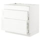 SEKTION / MAXIMERA Arm inf tbl cuis/hotte int av tir, blanc Enköping/blanc effet bois, 36x24x30 "