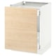 SEKTION / MAXIMERA Arm inf tri/1 pte, blanc/Askersund effet frêne clair, 24x24x30 "