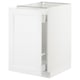 SEKTION / MAXIMERA Arm inf tri/1 pte, blanc/Axstad blanc mat, 18x24x30 "