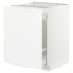 SEKTION / MAXIMERA Arm inf tri/1 pte, blanc/Axstad blanc mat, 24x24x30 "