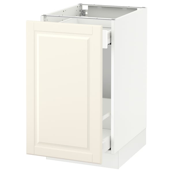 SEKTION / MAXIMERA Arm inf tri/1 pte, blanc/Bodbyn blanc cassé, 18x24x30 "