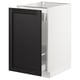 SEKTION / MAXIMERA Arm inf tri/1 pte, blanc/Lerhyttan teinté noir, 18x24x30 "
