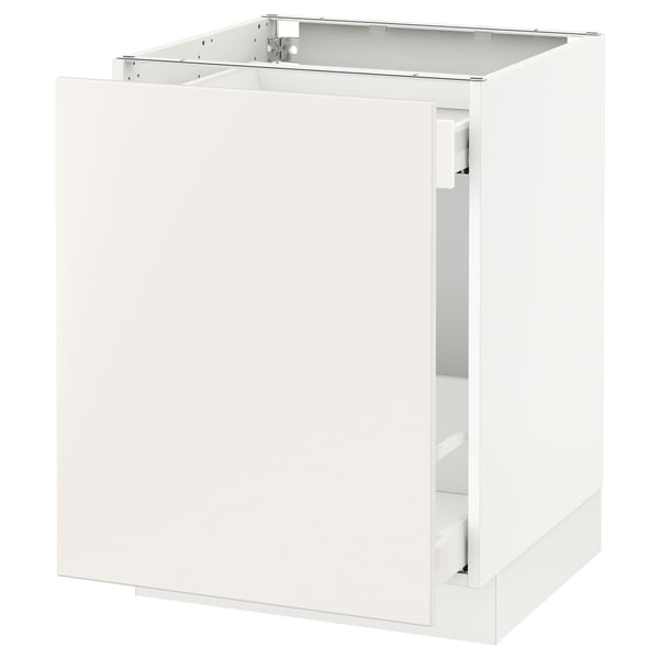 SEKTION / MAXIMERA Arm inf tri/1 pte, blanc/Veddinge blanc, 24x24x30 "