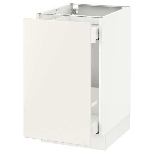 SEKTION / MAXIMERA Arm inf tri/1 pte, blanc/Veddinge blanc, 18x24x30 "