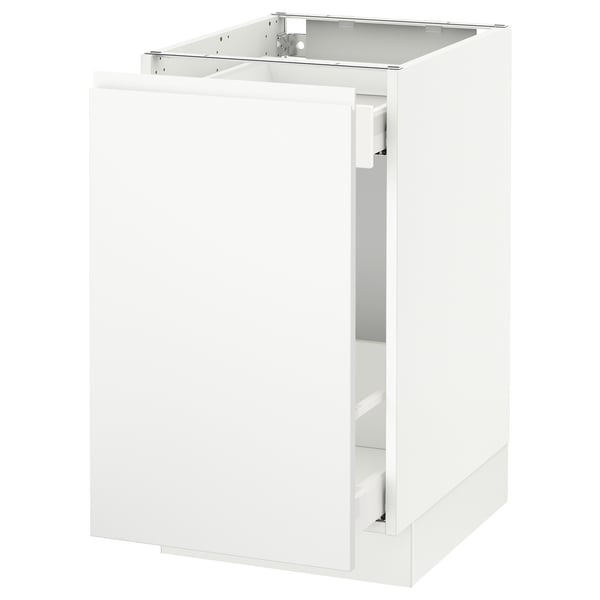 SEKTION / MAXIMERA Arm inf tri/1 pte, blanc/Voxtorp blanc mat, 18x24x30 "