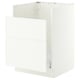 SEKTION / MAXIMERA Armoir inf pr évier HAVSEN/p tri/2f, blanc/Aspudden blanc mat, 24x24x30 "