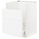 SEKTION / MAXIMERA Armoir inf pr évier HAVSEN/p tri/2f, blanc/Axstad blanc mat, 24x24x30 "