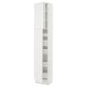 SEKTION / MAXIMERA Armoire haute+2 ptes/tablettes/5tir, blanc/Axstad blanc mat, 18x15x90 "