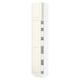 SEKTION / MAXIMERA Armoire haute+2 ptes/tablettes/5tir, blanc/Bodbyn blanc cassé, 15x15x80 "