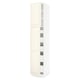 SEKTION / MAXIMERA Armoire haute+2 ptes/tablettes/5tir, blanc/Bodbyn blanc cassé, 18x24x90 "