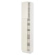 SEKTION / MAXIMERA Armoire haute+2 ptes/tablettes/5tir, blanc/Bodbyn blanc cassé, 18x15x90 "