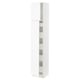 SEKTION / MAXIMERA Armoire haute+2 ptes/tablettes/5tir, blanc Enköping/blanc effet bois, 15x15x80 "
