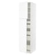 SEKTION / MAXIMERA Armoire haute+2 ptes/tablettes/5tir, blanc Enköping/blanc effet bois, 24x24x90 "