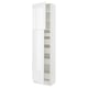 SEKTION / MAXIMERA Armoire haute+2 ptes/tablettes/5tir, blanc/Ringhult blanc, 24x15x90 "