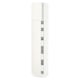 SEKTION / MAXIMERA Armoire haute+2 ptes/tablettes/5tir, blanc/Veddinge blanc, 15x15x80 "