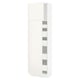 SEKTION / MAXIMERA Armoire haute+2 ptes/tablettes/5tir, blanc/Veddinge blanc, 24x15x80 "