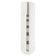 SEKTION / MAXIMERA Armoire haute+2 ptes/tablettes/5tir, blanc/Veddinge blanc, 15x24x80 "