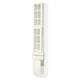 SEKTION / MAXIMERA Armoire haute 2 ptes vitr/2tir/1pte, blanc/Bodbyn blanc cassé, 15x15x90 "
