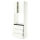 SEKTION / MAXIMERA Armoire haute four 3 tir/2 ptes, blanc/Aspudden blanc mat, 30x24x90 "