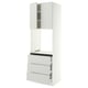 SEKTION / MAXIMERA Armoire haute four 3 tir/2 ptes, blanc/Aspudden gris clair, 30x24x90 "
