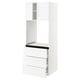 SEKTION / MAXIMERA Armoire haute four 3 tir/2 ptes, blanc/Axstad blanc mat, 30x24x80 "