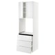 SEKTION / MAXIMERA Armoire haute four 3 tir/2 ptes, blanc/Ringhult blanc, 30x24x90 "