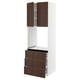 SEKTION / MAXIMERA Armoire haute four 3 tir/2 ptes, blanc/Sinarp brun, 30x24x90 "