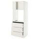 SEKTION / MAXIMERA Armoire haute four 3 tir/2 ptes, blanc/Veddinge blanc, 30x24x80 "