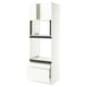 SEKTION / MAXIMERA Armoire haute four/m-o+2tir/2ptes, blanc/Aspudden blanc mat, 30x24x90 "