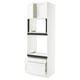 SEKTION / MAXIMERA Armoire haute four/m-o+2tir/2ptes, blanc Enköping/blanc effet bois, 30x24x90 "