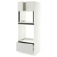 SEKTION / MAXIMERA Armoire haute four/micro+tir/2ptes, blanc/Aspudden gris clair, 30x24x80 "
