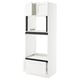 SEKTION / MAXIMERA Armoire haute four/micro+tir/2ptes, blanc Enköping/blanc effet bois, 30x24x80 "