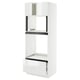 SEKTION / MAXIMERA Armoire haute four/micro+tir/2ptes, blanc/Ringhult blanc, 30x24x80 "
