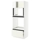 SEKTION / MAXIMERA Armoire haute four/micro+tir/2ptes, blanc/Vallstena blanc, 30x24x80 "