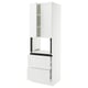 SEKTION / MAXIMERA Armoire haute m-o+2tir/2ptes, blanc/Axstad blanc mat, 30x24x90 "