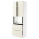 SEKTION / MAXIMERA Armoire haute m-o+2tir/2ptes, blanc/Bodbyn blanc cassé, 30x24x90 "