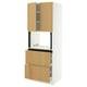 SEKTION / MAXIMERA Armoire haute m-o+2tir/2ptes, blanc/Sinarp chêne plaqué, 30x24x80 "