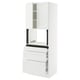 SEKTION / MAXIMERA Armoire haute m-o+3tir/2ptes, blanc/Axstad blanc mat, 30x24x80 "