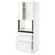 SEKTION / MAXIMERA Armoire haute m-o+3tir/2ptes, blanc Enköping/blanc effet bois, 30x24x80 "