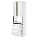 SEKTION / MAXIMERA Armoire haute m-o+3tir/2ptes, blanc/Ringhult blanc, 30x24x90 "