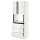 SEKTION / MAXIMERA Armoire haute m-o+3tir/2ptes, blanc/Ringhult blanc, 30x24x80 "