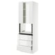 SEKTION / MAXIMERA Armoire haute m-o+3tir/2ptes, blanc/Ringhult blanc, 30x24x90 "
