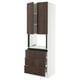 SEKTION / MAXIMERA Armoire haute m-o+3tir/2ptes, blanc/Sinarp brun, 30x24x90 "