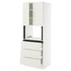 SEKTION / MAXIMERA Armoire haute m-o+3tir/2ptes, blanc/Veddinge blanc, 30x24x80 "