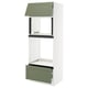 SEKTION / MAXIMERA Armoire haute m-o/four+tir/pte, blanc/Axstad gris-vert, 30x24x80 "