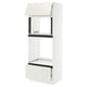 SEKTION / MAXIMERA Armoire haute m-o/four+tir/pte, blanc/Veddinge blanc, 30x24x80 "