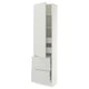 SEKTION / MAXIMERA Armoire haute porte/2 faces/4 tir, blanc/Aspudden gris clair, 24x15x90 "